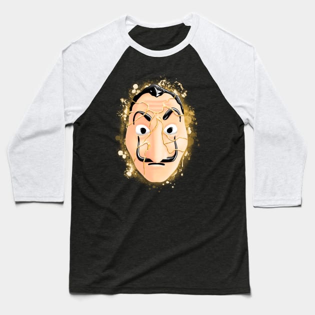 Gold Baseball T-Shirt by Cromanart